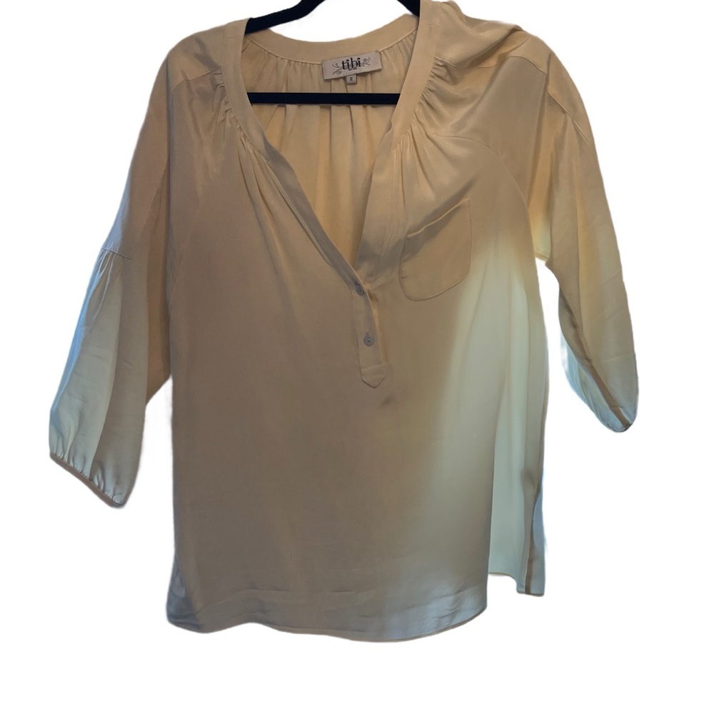 Tibi Women's Cream Blouse